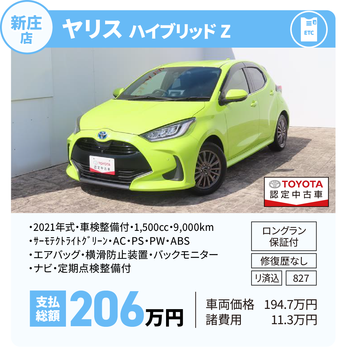 ヤリス ハイブリッド Z